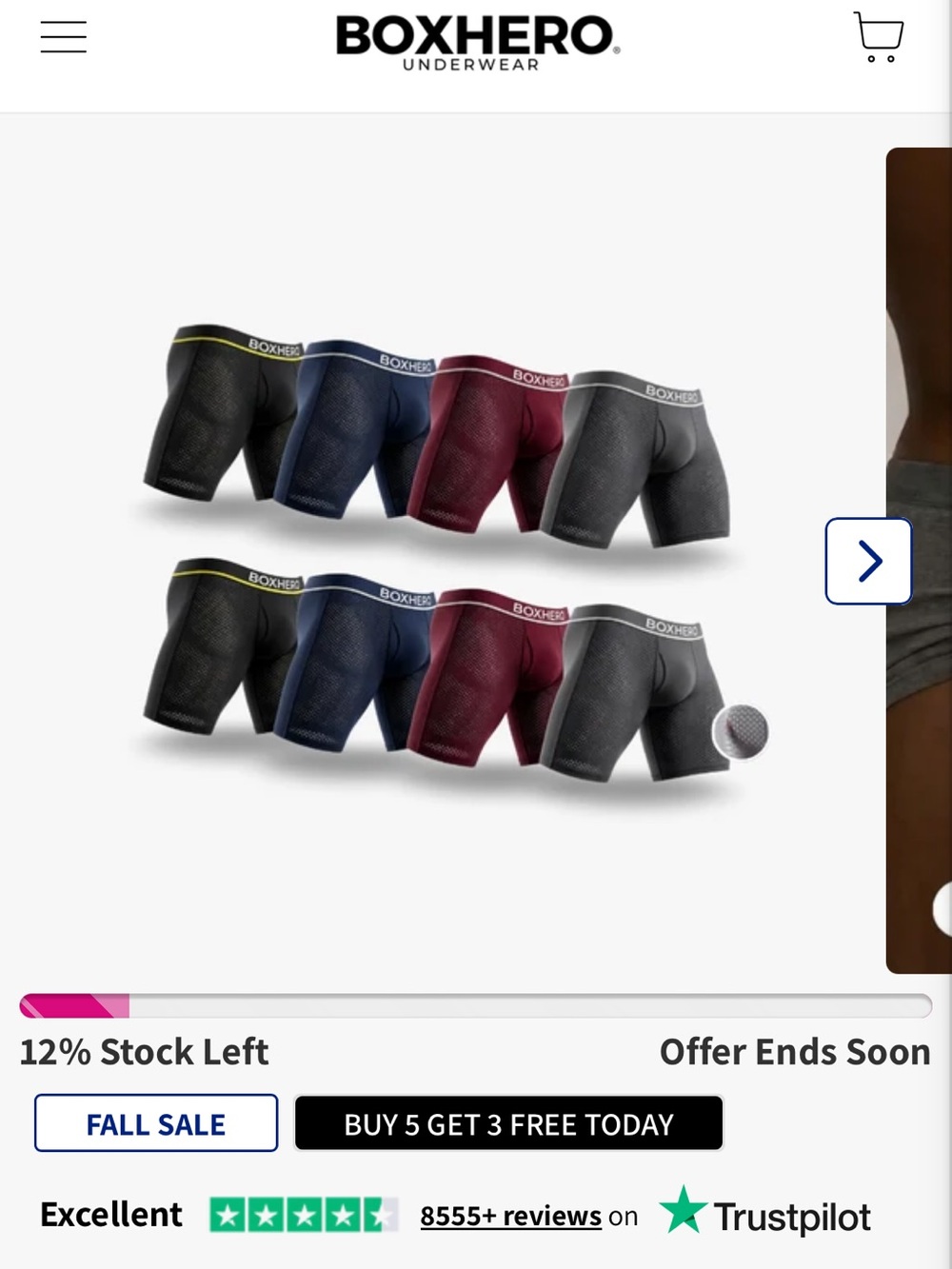 Box hero boxer briefs package of 5
